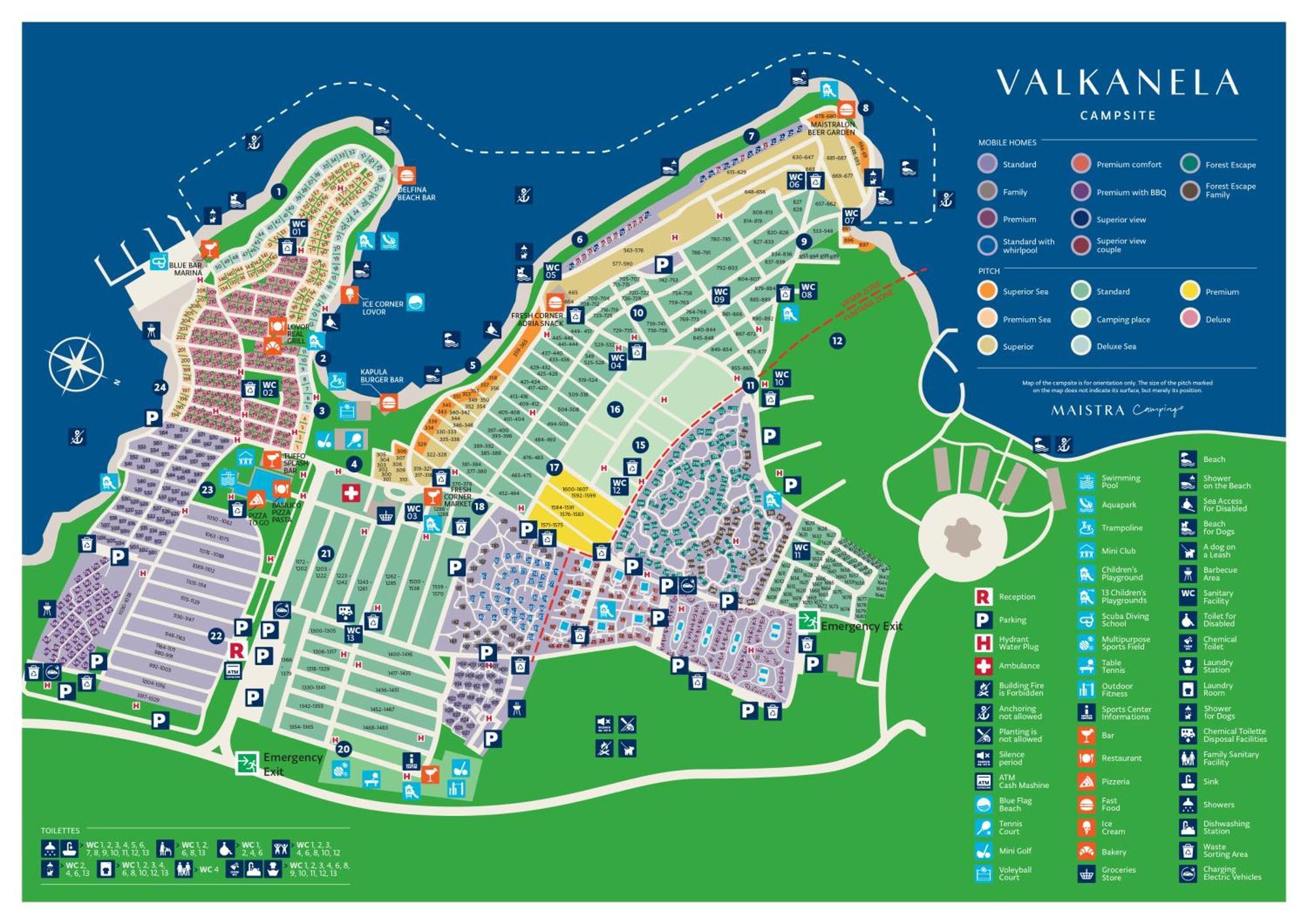 Maistra Camping Valkanela Pitches Funtana Bagian luar foto